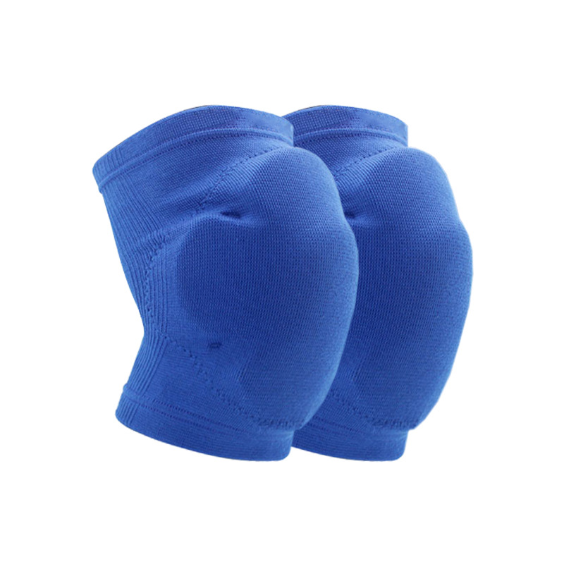 Blue sports knee pads for volleyball and fitness