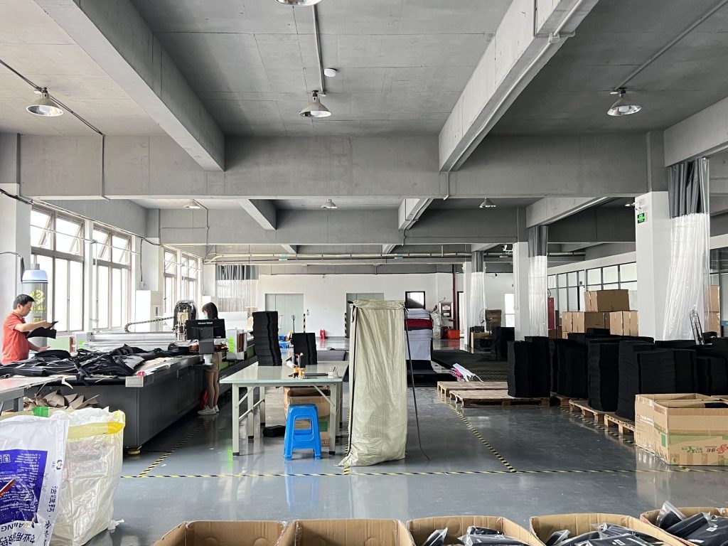 Knee support factory workshop for production and quality control