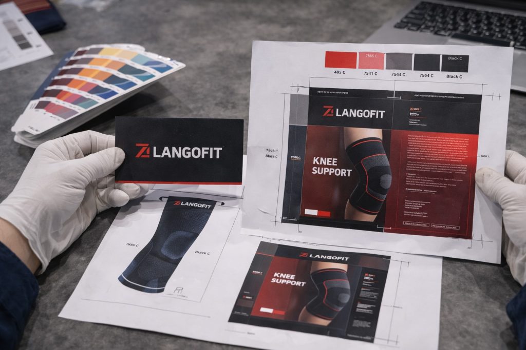 Sports support product design confirmation for OEM orders