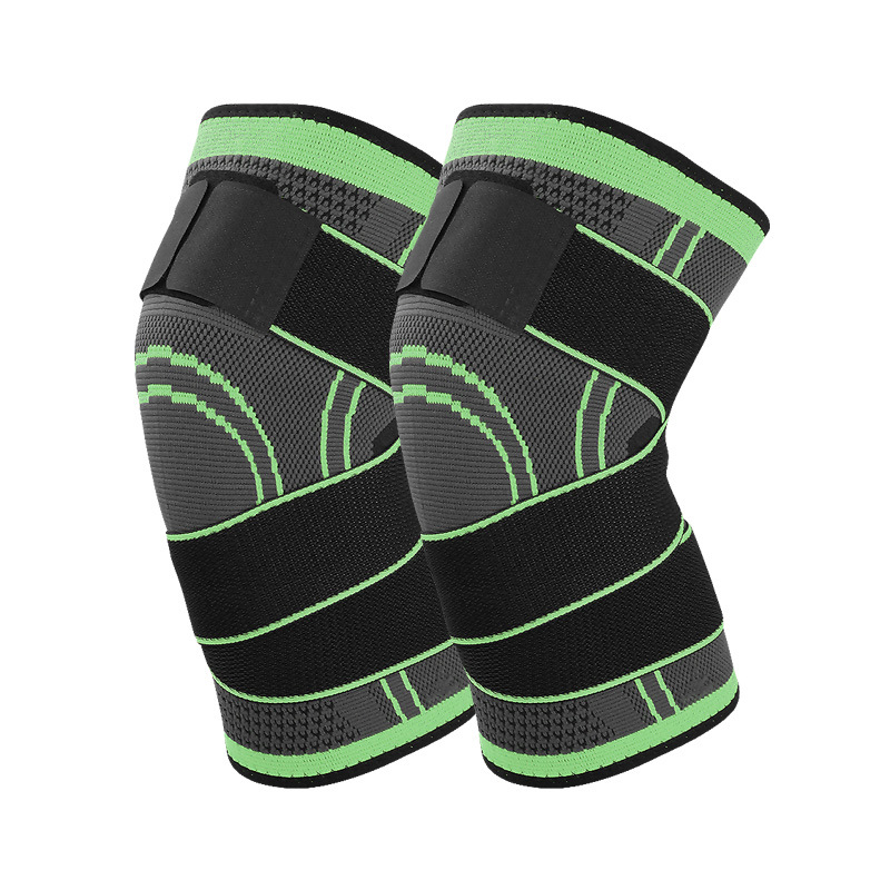 Sports compression knee sleeve with reinforced support design