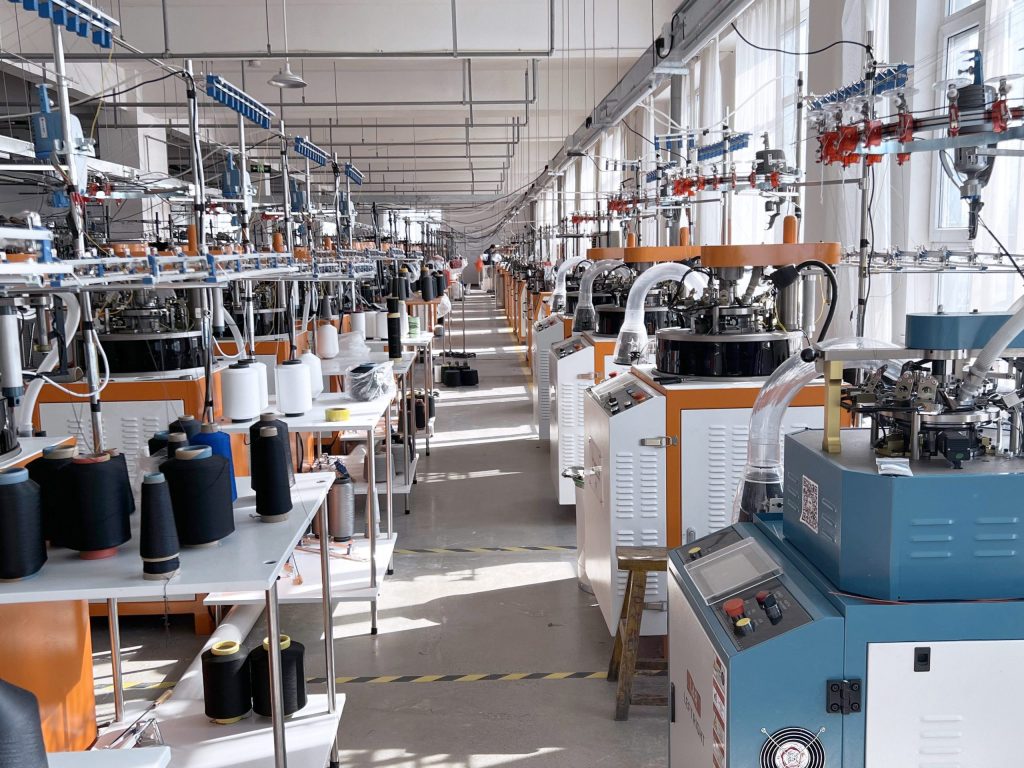 Quality control process for sports support products in factory