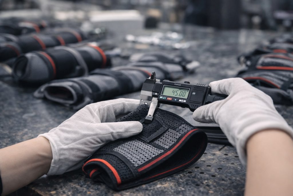 Quality inspection process for OEM sports support products