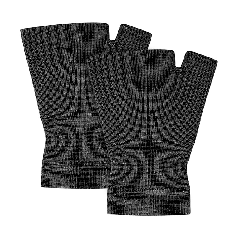black thumb hole compression wrist support
