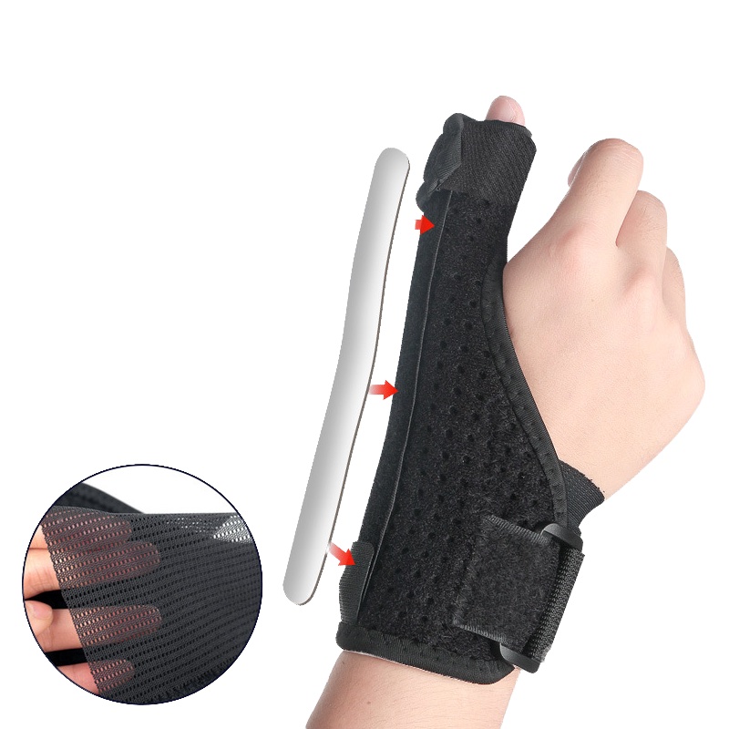 black thumb spica wrist brace