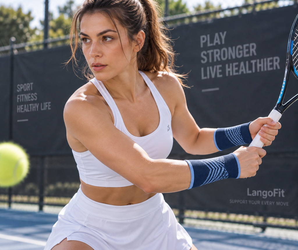 compression wrist support wearing