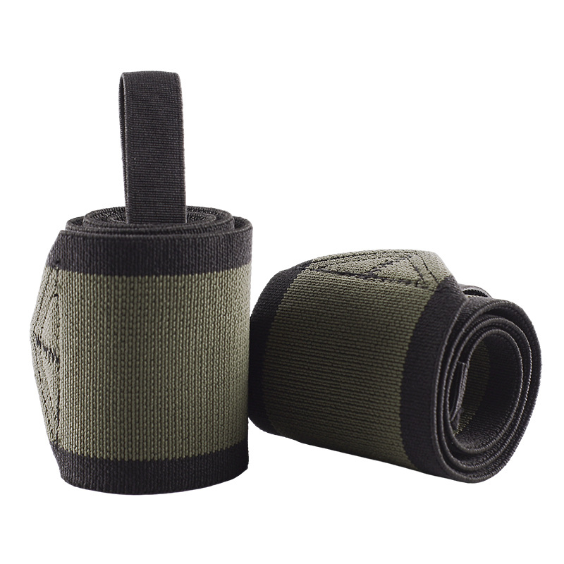 green weightlifting wrist wraps