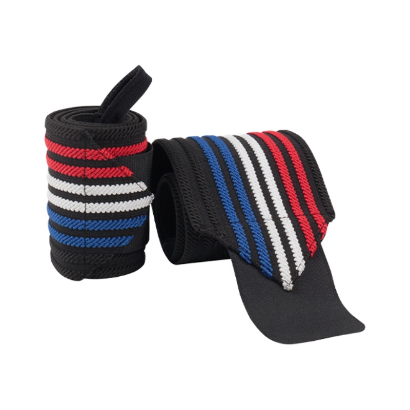 stripe weightlifting wrist wraps