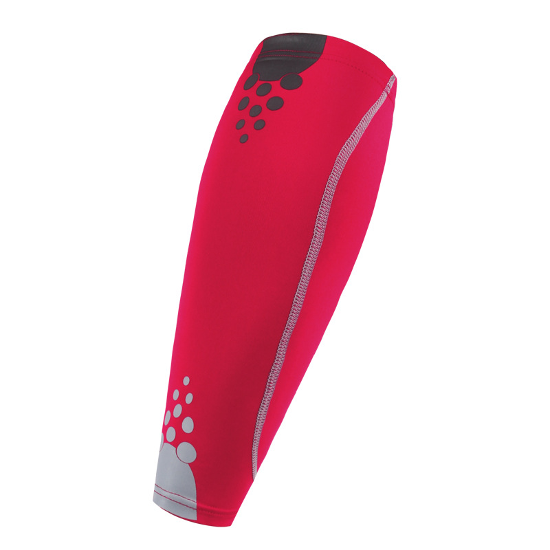 red compression calf sleeve